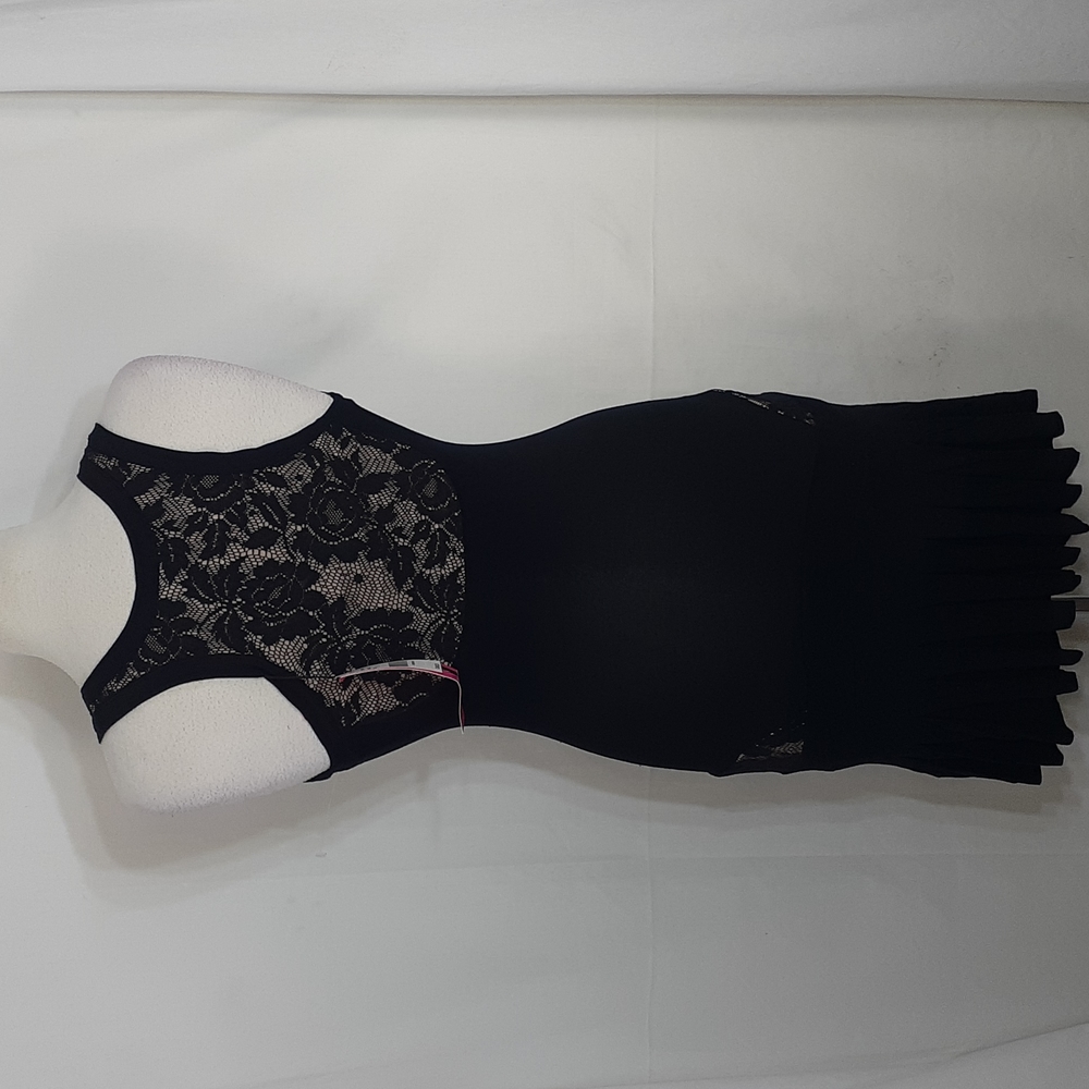 Betsey Johnson black and black lace bodycon dress size small new with tags - Picture 6 of 11